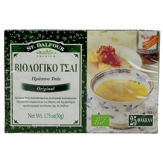 ST.DALFOUR | ΤΣΑΪ ΒΙΟΛΟΓΙΚΟ ΠΡΑΣΙΝΟ 25 ΦΑΚΕΛΑ X 2 GR