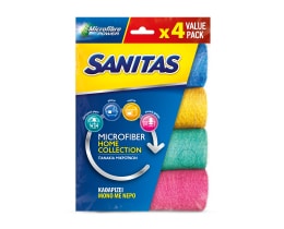 SANITAS | Πανί Μικροϊνών Home Collection 4 Τεμάχια