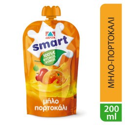 Φυσικός Χυμός Smart Μήλο Πορτοκάλι 200ml