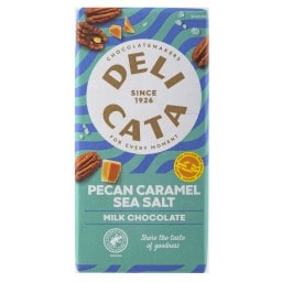 DELICATA | Σοκολάτα Γάλακτος με Πεκάν Καραμέλα και Αλάτι 150g
