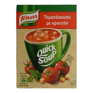KNORR | QUICK SNACK | ΣΟΥΠΑ ΤΟΜΑΤΑ ΜΕ ΚΡΟΥΤΟΝ 57 GR