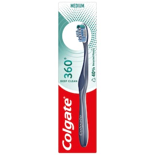 COLGATE | 360 | Οδοντόβουρτσα 360 Μέτρια 1 Τεμάχιο
