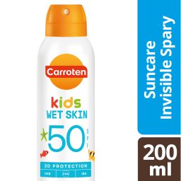 CARROTEN | Παιδικό Αντηλιακό Spray Διάφανο Kids Wet Skin 200ml