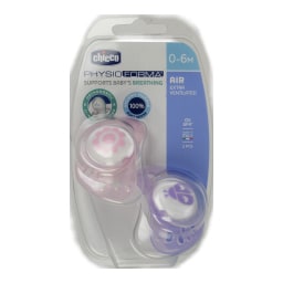 Πιπίλα Physio Air 0-6 Μηνών Ροζ 2 Τεμάχια