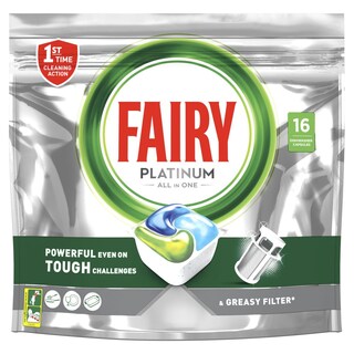 FAIRY | Κάψουλες Πλυντηρίου Πιάτων Ultra Platinum 16 Τεμάχια