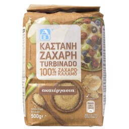 ΑΒ | Ζάχαρη Καστανή Ακατέργαστη Turbinado 500g