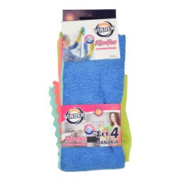 VINDEX | Πανάκια Microfiber 4 Τεμάχια
