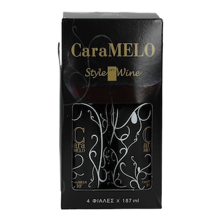 CARAMELO | ΟΙΝΟΣ ΕΡΥΘΡΟΣ  4 Χ 187 ML