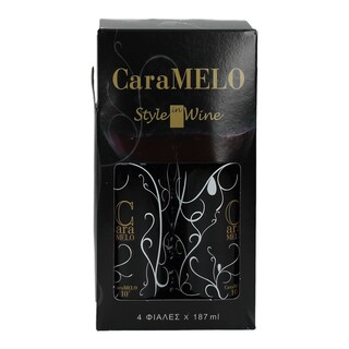 CARAMELO | ΟΙΝΟΣ ΕΡΥΘΡΟΣ  4 Χ 187 ML