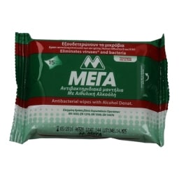 ΜΕΓΑ | ΥΓΡΑ ΜΑΝΤΗΛΑΚΙΑ ΜΕ ΟΙΝΟΠΝΕΥΜΑ 15 ΤΕΜ