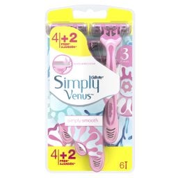 GILLETTE | Ξυραφάκια Μιας Χρήσης Simply Venus 3 4+2 Τεμάχια Δώρο 6 Τεμάχια