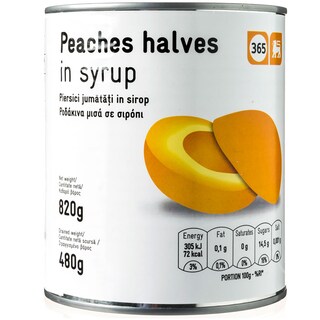 365 | Κομπόστα Ροδάκινα Μισά 820g