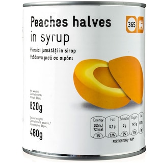 365 | Κομπόστα Ροδάκινα Μισά 820g