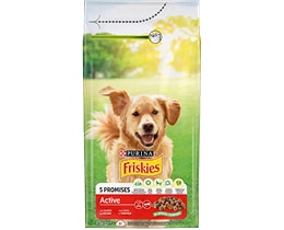 FRISKIES | ACTIVE ΞΗΡΑ ΤΡΟΦΗ ΣΚΥΛΟΥ ΜΕ ΒΟΔΙΝΟ  1,5 KGR