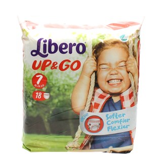 LIBERO | UP & GO | ΠΑΝΕΣ ΒΡΑΚΑΚΙΑ UNISEX 16 - 26 KGR No 7 18 ΤΕΜ