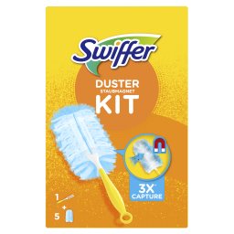 SWIFFER | Πανάκια Καθαρισμού Duster Kit Λαβή + 5 Πανάκια 1 Τεμάχιο