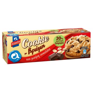 ΑΛΛΑΤΙΝΗ | Μπισκότα Cookie Βρώμη & Μαύρη Σοκολάτα 175g