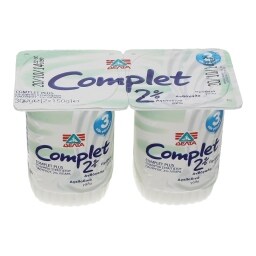 COMPLET | PLUS | ΓΙΑΟΥΡΤΙ ΛΕΥΚΟ 2% ΛΙΠΑΡΑ 2 Χ 150 GR