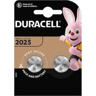 DURACELL | Μπαταρίες Λιθίου CR2025 2 Τεμάχια