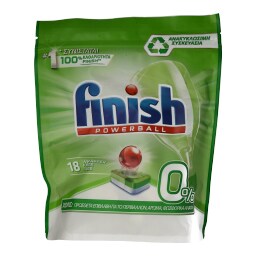 FINISH | ALL IN 1 | Ταμπλέτες Πλυντηρίου Πιάτων 0% 18 Τεμάχια