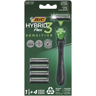 BIC | Σετ Ξυρίσματος Hybrid 3 Flex Sensitive + Ανταλλακτικά 1 Τεμάχιο