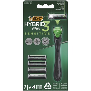 BIC | Σετ Ξυρίσματος Hybrid 3 Flex Sensitive + Ανταλλακτικά 1 Τεμάχιο