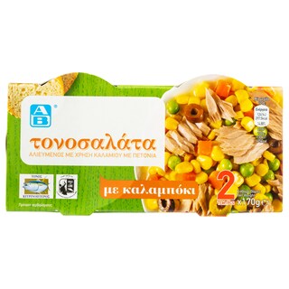 ΑΒ | TUNA SALAD WITH CORN 2X170GR