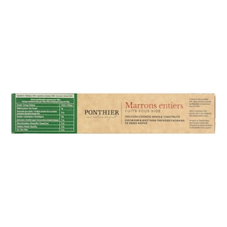 PONTHIER | Κάστανα Ολόκληρα Βρασμένα 400g