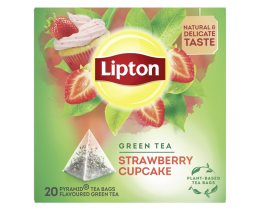LIPTON | Τσάι Πράσινο Φράουλα Cupcake 20 Τεμάχια