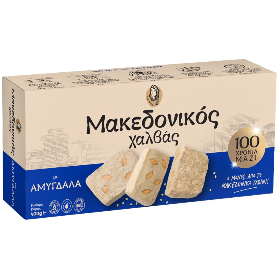 ΜΑΚΕΔΟΝΙΚΟΣ Χαλβάς Αμύγδαλο 400 gr