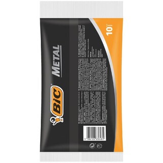 BIC | METAL | Ξυραφάκια Μίας Χρήσης 1 Λεπίδα 10 Τεμάχια