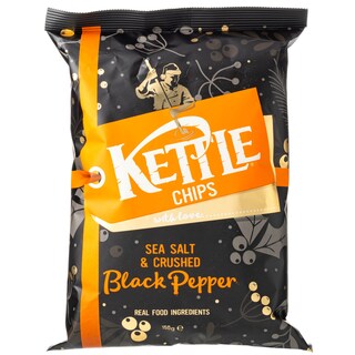 KETTLE | Τσιπς Θαλασσινό Αλάτι & Μαύρο Πιπέρι 150g