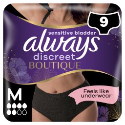 ALWAYS | DISCREET | ALWAYS DISCREET BOUT.PANTS MEDIUM 9P