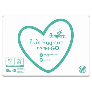 PAMPERS | Μωρομάντηλα Kids Hygiene Αποκλειστικά Online 15x40 Τεμάχια