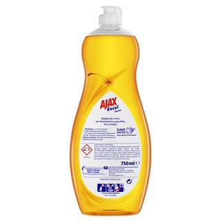 AJAX | Υγρό Πιάτων Excel Λεμόνι 750ml Έκπτωση 0.50Ε