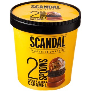 SCANDAL | Παγωτό 2 Spoons Βανίλια Μόκα Καραμέλα 490g