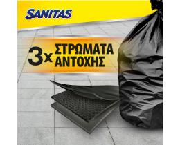 SANITAS | Σακούλες Απορριμμάτων Power Γίγας 160L 10 Τεμάχια