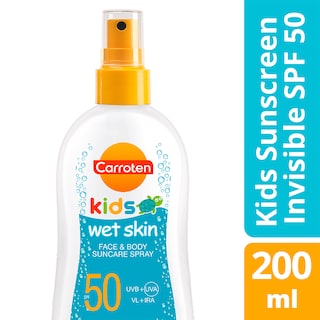 CARROTEN | Αντηλιακό Spray Διάφανο Kids Wet SKin SPF50 200ml