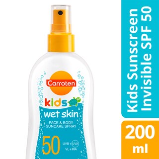 CARROTEN | Αντηλιακό Spray Διάφανο Kids Wet SKin SPF50 200ml
