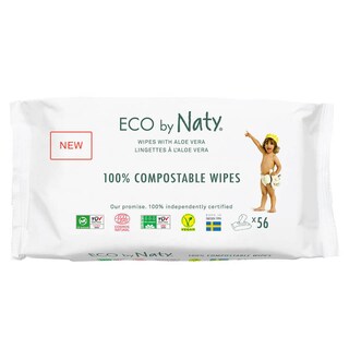 NATY | Μωρομάντηλα Eco Αλόη 56 Τεμάχια