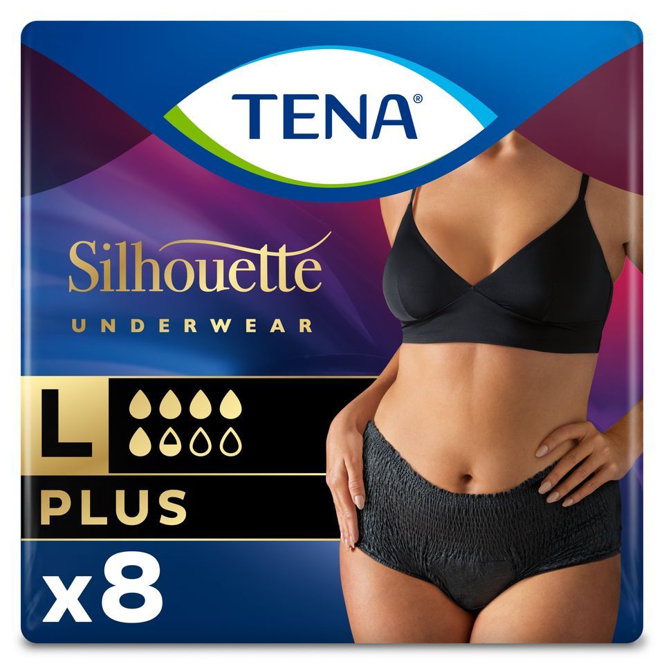 TENA Πάνες Ακράτειας Pants Noir Plus Large 8 Τεμάχια