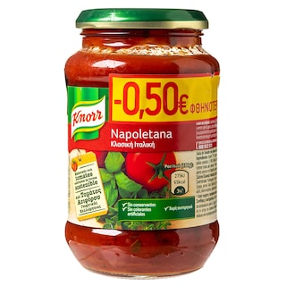 KNORR | Σάλτσα Napoletana 400g Έκπτωση 0.50E
