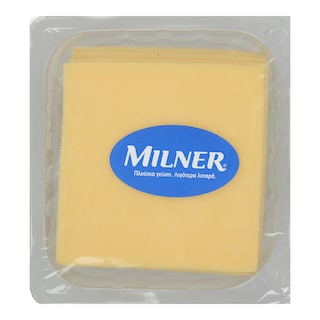 MILNER | Soft Cheese Slices 18% Fat Prepacked 350g