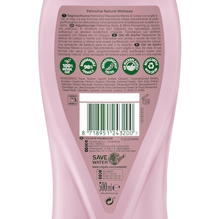 PALMOLIVE | Αφρόλουτρο Wellness Άργιλος & Ροδέλαιο 500ml