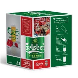 CARLSBERG | Μπύρα Pilsner Κουτί 3x330ml+Ποτήρι Δώρο