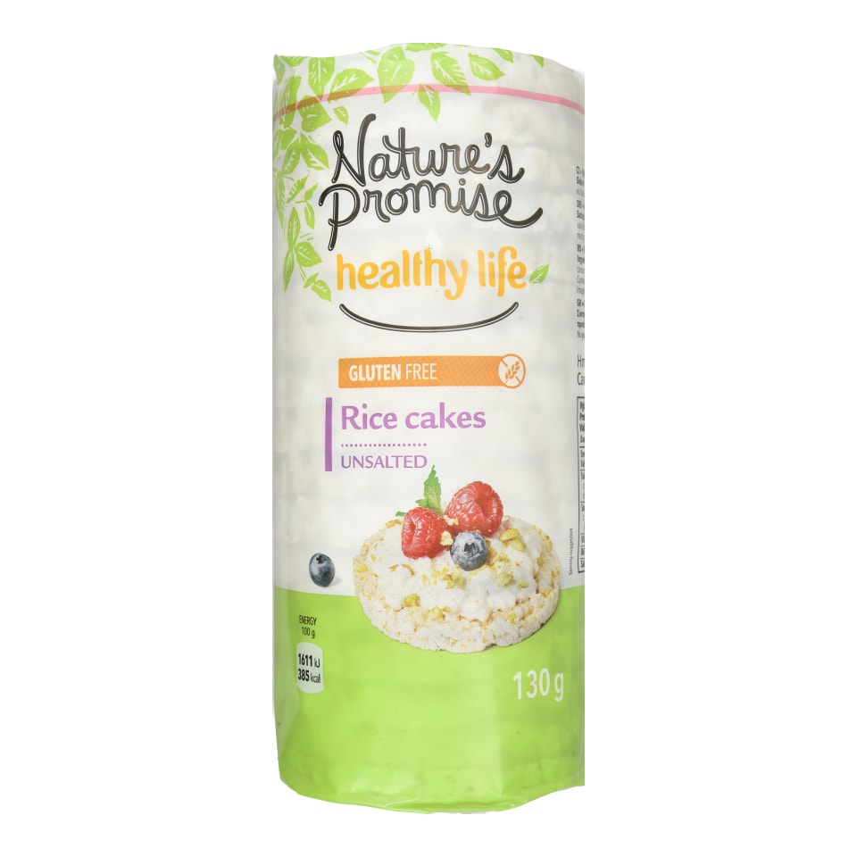 NATURE'S PROMISE Ρυζογκοφρέτες Ανάλατες 130g