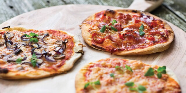 Πίτσα με Arla Havarti, προσούτο και ρόκα