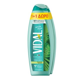 VIDAL | Αφρόλουτρο White Musk 750ml 1+1 Δώρο