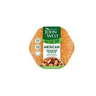 JOHN WEST | Τονοσαλάτα On The Go Mexican με Φασόλια 220g