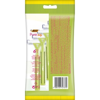 BIC | PURE 3 LADY | ΞΥΡΙΣΤΙΚΗ ΜΗΧΑΝΗ ΜΙΑΣ ΧΡΗΣΗΣ ΜΕ 3 ΛΕΠΙΔΕΣ 4 ΤΕΜ